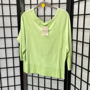 Lightweight Sweater By Jessica, Light Green, NWT  SZ 18